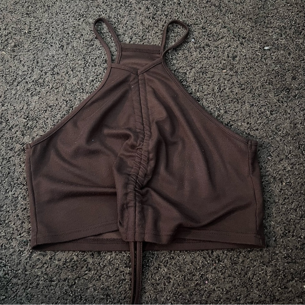 Brown tank top